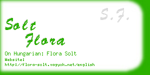 solt flora business card